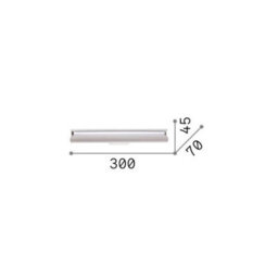 Ideal Lux Luminosa Dorica Integrated Led Wall Lamp Grey 930Lm 3000K - thumbnail 2