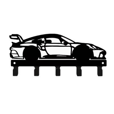 Bathroom Coat Hook, Coat Rack, Suitable For Bathroom, Kitchen, Living Room, Toilet, Screw Installation, Sports Car Shape - image 1
