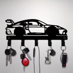 Bathroom Coat Hook, Coat Rack, Suitable For Bathroom, Kitchen, Living Room, Toilet, Screw Installation, Sports Car Shape - thumbnail 5