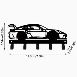 Bathroom Coat Hook, Coat Rack, Suitable For Bathroom, Kitchen, Living Room, Toilet, Screw Installation, Sports Car Shape - thumbnail 2