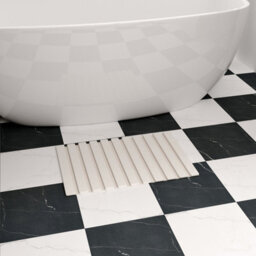 Fino Stone Stone Bath Mat Diatomaceous Earth Shower Mat Non-Slip Super Absorbent Diatomite Stone Mats For Bathroom Floor Quick-Drying Easy To - thumbnail 3
