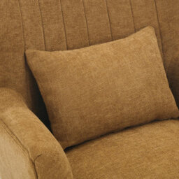 Chenille Fabric Gold Accent Chair Wingback Camila - Armchair With Wings, Doorstep Delivery - thumbnail 7