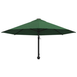 Berkfield Elegant Wall-Mounted Parasol With Metal Pole 300 Cm Green - thumbnail 4
