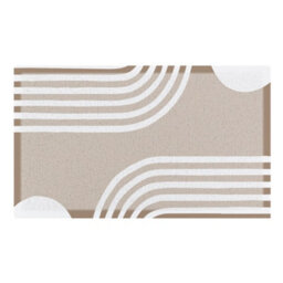 Native Natural Beige Abstract Lines Indoor & Outdoor Doormat - 70X40Cm - thumbnail 2