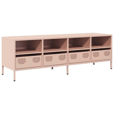 Berkfield Industrial Tv Cabinet Pink 135X39X43.5 Cm Cold-Rolled Steel - image 1