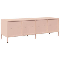 Berkfield Industrial Tv Cabinet Pink 135X39X43.5 Cm Cold-Rolled Steel - thumbnail 7