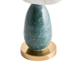 Beliani Candle Holder Barice Marble 34 Cm Multicolour - thumbnail 6
