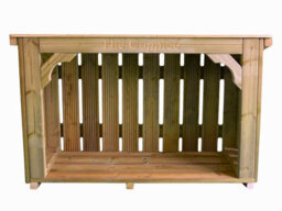 MG Timber Products Beautiful Quality Wood Store - Small Log Store - Log Store - Personalisation - Outdoor Log Storage - Log Storage Shed