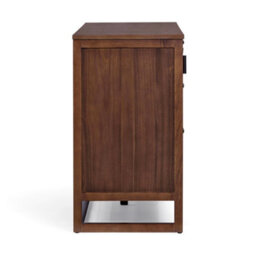 Teamson Home Hatteras Wooden Sideboard 3 Drawers 2 Doors, Walnut - thumbnail 7