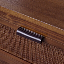 Teamson Home Hatteras Wooden Sideboard 3 Drawers 2 Doors, Walnut - thumbnail 8