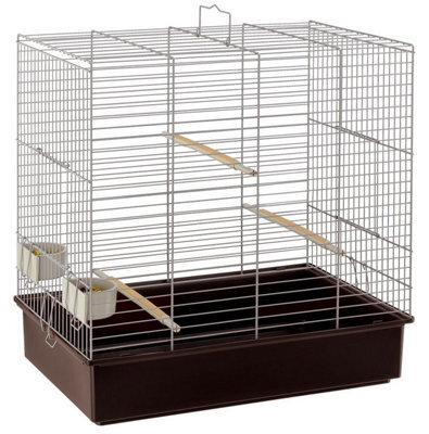 Ferplast Sonia Parakeet Cage Grey 61.5X40X65Cm