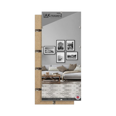 Ak Frames 32X8 Frameless Clip Frame With Shatter-Resistant Perspex - Clip Photo Frame For Prints, Photos And Wall Art - image 1