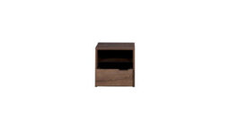 Arte Chic Denver Cabinet - Compact Rustic Style With Drawer In Oak Monastery - W470mm X H460mm X D400mm - thumbnail 2