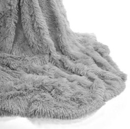 Homespace Direct Ltd Cuddles Blanket/throw Silver 150 X 200Cm - thumbnail 2