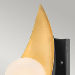 Luminosa Lighting Elstead Lisa Mcdennon By Hinkley Ren 1 Light Wall Light Black, Gold - thumbnail 3