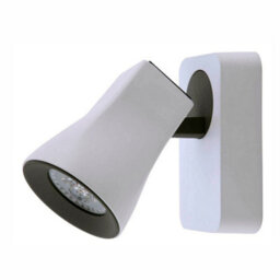 Luminosa Lighting Luminosa Modern Spotlights White, Grey 1 Light With Sandy White, Sand Grey Shade Led, Gu10