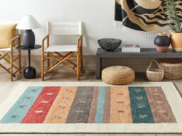 Beliani Rug Sarilar Multicolour 160 X 230 Cm Wool Gabbeh - thumbnail 2