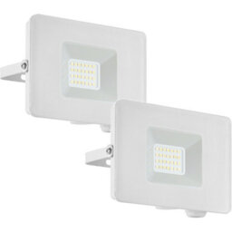 2 Pack Adjustable Ip65 Outdoor Led Flood Lights - 20W White Porch Lamps - thumbnail 1