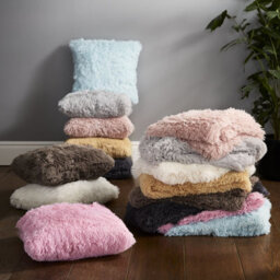 Catherine Lansfield Extra Large Cuddly Deep Pile Faux Fur Family Size Large Blanket Throw Silver Grey - thumbnail 4