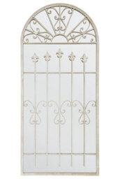 Mirroroutlet The Somerley Extra Large Rustic Framed Arched Gothic Window Style Mirror 140Cm X 65Cm - thumbnail 2