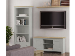 Dorel Home Emerald Bookcase With Drawer In  Oak Grey - thumbnail 2