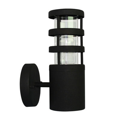 Stylish Outdoor Ip44 Wall Light Sconce With Black Stainless Steel Finish