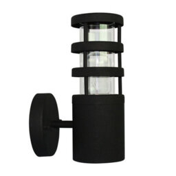 Stylish Outdoor Ip44 Wall Light Sconce With Black Stainless Steel Finish