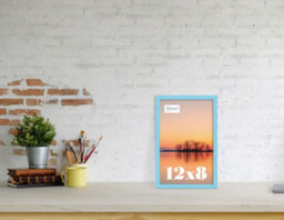 12X8 Light Blue Picture Frame (30.5 X 20.3Cm) Poster, Photo, Artwork, Gallery Wall Or Print - thumbnail 2