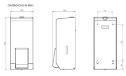 Holcombe Trading Brushed Stainless Steel Wall Mounted Liquid Soap Dispenser 900Ml - thumbnail 2