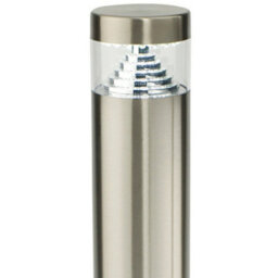 Outdoor Garden Bollard Light Steel Pyramid Cool White Led Path Lamp Post Ip44 - thumbnail 3