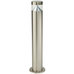 Outdoor Garden Bollard Light Steel Pyramid Cool White Led Path Lamp Post Ip44