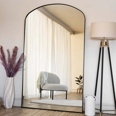 Jōbū Jobu Home - Yoko - Black Metal Gentle Arch Mirror - 180Cm X 105Cm - image 1