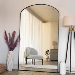 Jōbū Jobu Home - Yoko - Black Metal Gentle Arch Mirror - 180Cm X 105Cm - thumbnail 3