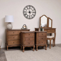 Melody Maison Dressing Table Set, Chest Of 4 Drawers & Pair Of Bedside Tables - Ashwell Range - thumbnail 1