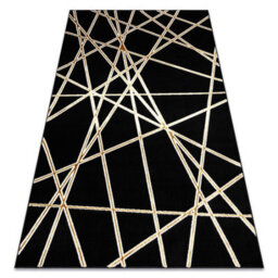 RugsX Carpet Allure 1964 Geometric - Structural, Stylish, Glamour Black Gold 80X150 Cm - thumbnail 4