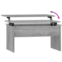 Berkfield Coffee Table Grey Sonoma 80X50.5X41.5 Cm Engineered Wood - thumbnail 6