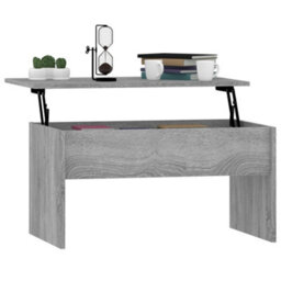 Berkfield Coffee Table Grey Sonoma 80X50.5X41.5 Cm Engineered Wood - thumbnail 7