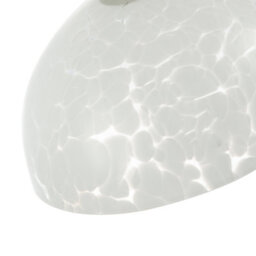 Happy Homewares Modern Opal White Snowflake 30Cm Domed Glass Pendant Ceiling Shade - thumbnail 5