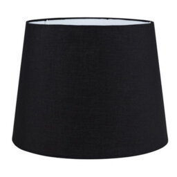 Valuelights Aspen Extra Large Modern Tapered Table Floor Lamp Light Shade With Black Fabric Finish (D)45.5Cm