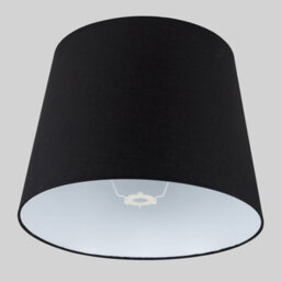 Valuelights Aspen Extra Large Modern Tapered Table Floor Lamp Light Shade With Black Fabric Finish (D)45.5Cm - thumbnail 2