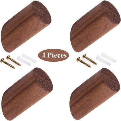 4 Pack Self-Adhesive Towel Hooks, Wall Hooks, Stainless Steel Hooks Without Drilling - image 1