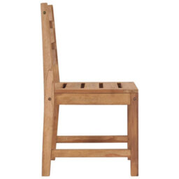 Berkfield Garden Chairs 2 Pcs Solid Teak Wood - thumbnail 4