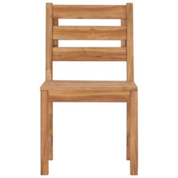 Berkfield Garden Chairs 2 Pcs Solid Teak Wood - thumbnail 3