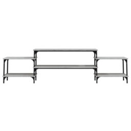 Berkfield Tv Cabinet Grey Sonoma 197X35X52 Cm Engineered Wood - thumbnail 5