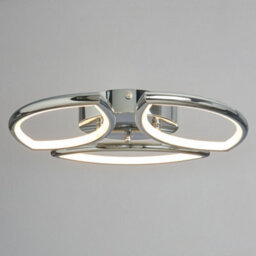 Litecraft Pestell 3 Light Led Chrome Bathroom Flush Ceiling Light - thumbnail 3