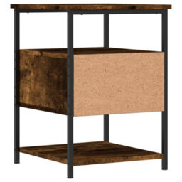 Berkfield Bedside Cabinet Smoked Oak 40X42X56 Cm Engineered Wood - thumbnail 8