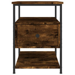 Berkfield Bedside Cabinet Smoked Oak 40X42X56 Cm Engineered Wood - thumbnail 6