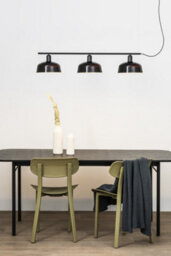 Luminosa Lighting Luminosa Tatawin Medium Black Linear Bar Pendant Lamp - thumbnail 2