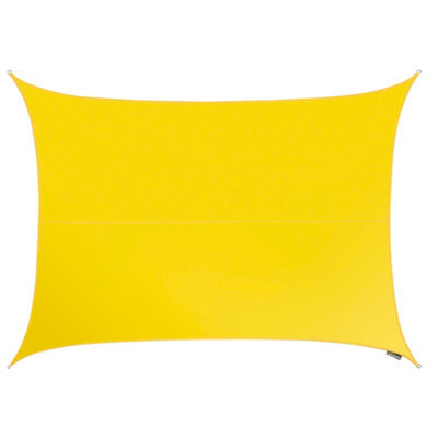 Kookaburra 5M X 4M Rectangle Waterproof Yellow Garden Patio Sun Shade Sail Canopy 98% Uv Block With Free Rope - image 1