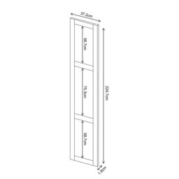 Atomia Matt Reed Green Modular Furniture Door, (H) 2247mm (W) 372mm - thumbnail 2